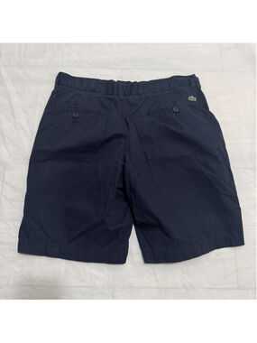 Lacoste Men’s Flat Front Navy Chino Shorts Waist 33